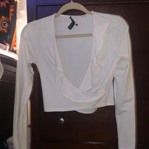 long sleeve crop top
